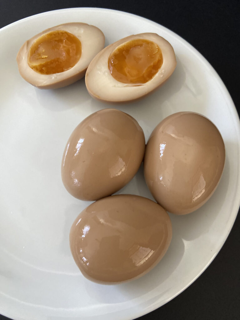 Kayoko Takeda Ovos Curados no Shoyu Aji Tsuke Tamago