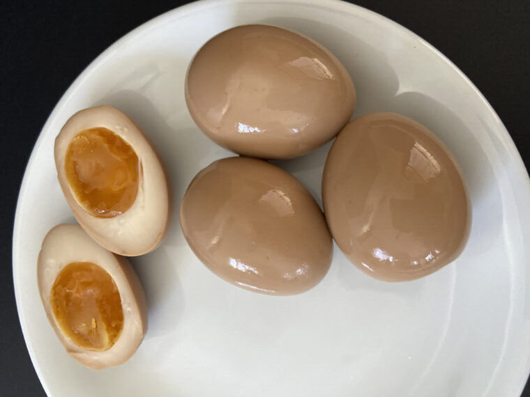Kayoko Takeda Ovos Curados no Shoyu Aji Tsuke Tamago